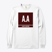 Always Achieving Maroon Logo Long Sleeves