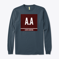 Always Achieving Maroon Logo Long Sleeves