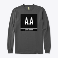 Always Achieving Black Logo Long Sleeves